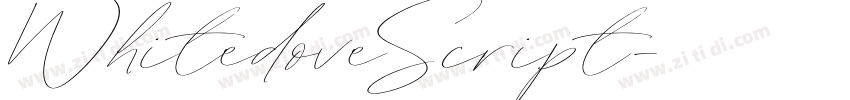 WhitedoveScript字体转换