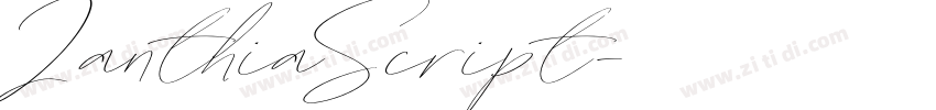 ZanthiaScript字体转换