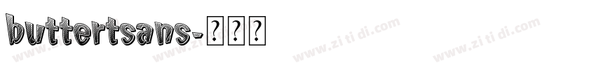 buttertsans字体转换