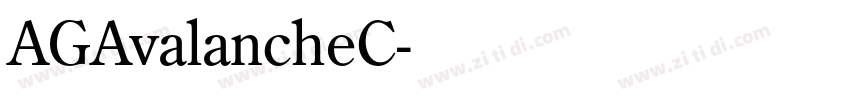 AGAvalancheC字体转换