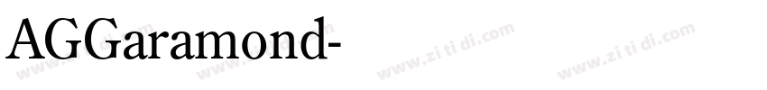 AGGaramond字体转换