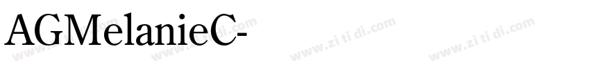 AGMelanieC字体转换