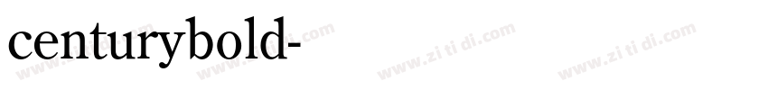 centurybold字体转换