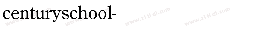 centuryschool字体转换