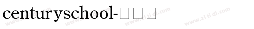 centuryschool字体转换