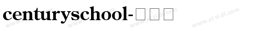 centuryschool字体转换