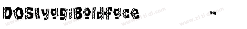 DOSIyagiBoldface字体下载字体转换