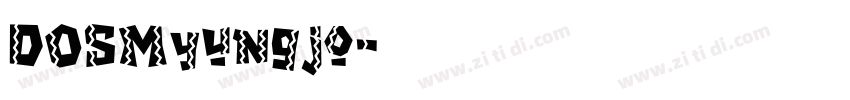 DOSMyungjo字体转换