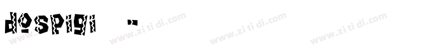 dospigi样品字体转换
