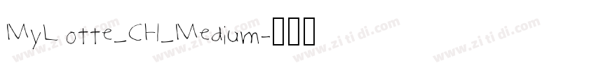 MyLotte_CH_Medium字体转换
