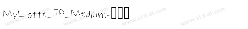 MyLotte_JP_Medium字体转换