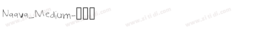 Naava_Medium字体转换