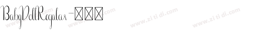 BabyDollRegular字体转换