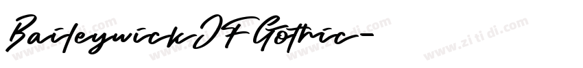 BaileywickJFGothic字体转换
