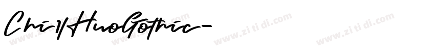 Chi1lHuoGothic字体转换