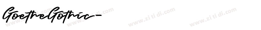 GoetheGothic字体转换