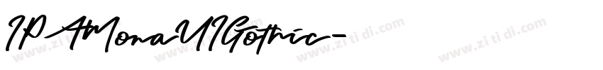 IPAMonaUIGothic字体转换