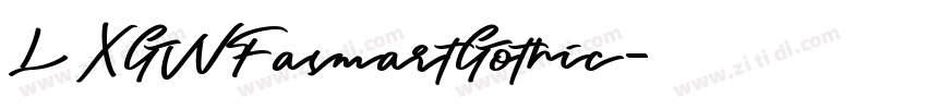 LXGWFasmartGothic字体转换