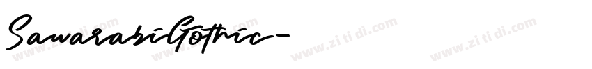 SawarabiGothic字体转换
