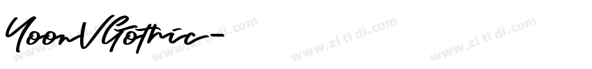 YoonVGothic字体转换