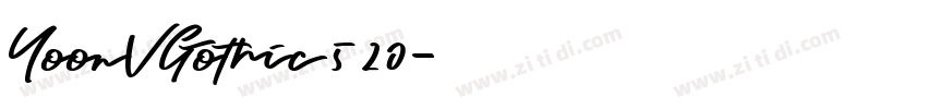 YoonVGothic520字体转换