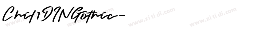 Chil1DINGothic字体转换