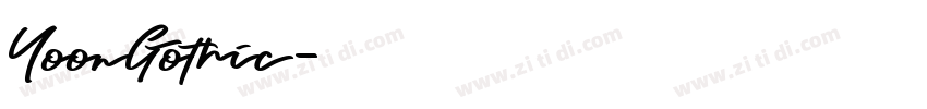 YoonGothic字体转换
