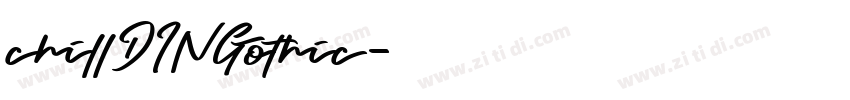 chillDINGothic字体转换