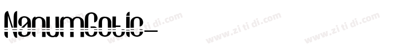 NanumGotic字体转换