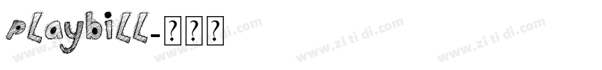 playbill字体转换