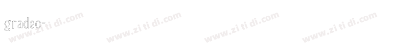 gradeo字体转换