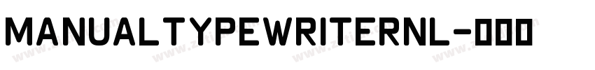 ManualTypewriterNL字体转换