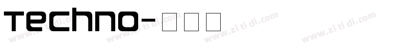 Techno字体转换