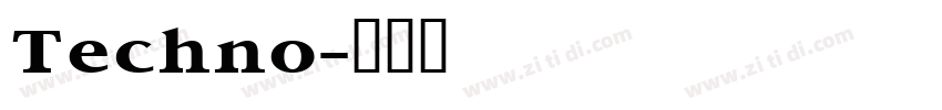 Techno字体转换