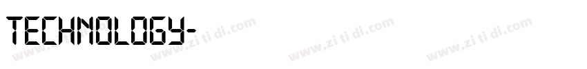 Technology字体转换 Technology字体转换