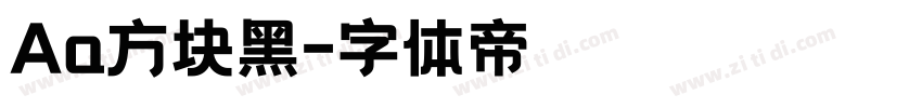 Aa方块黑字体转换