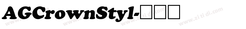 AGCrownStyl字体转换
