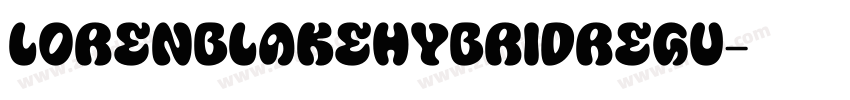 LorenBlakeHybridRegu字体转换