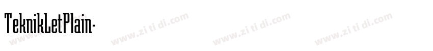 TeknikLetPlain字体转换