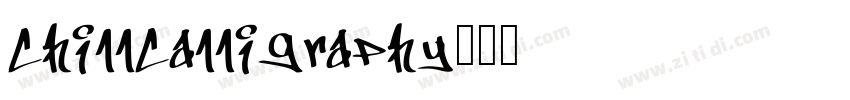 ChillCalligraphy字体转换