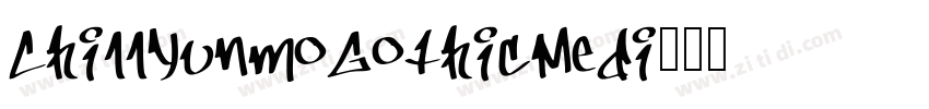 ChillYunmoGothicMedi字体转换