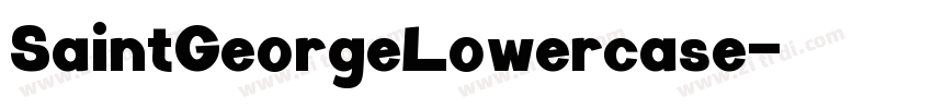 SaintGeorgeLowercase字体转换