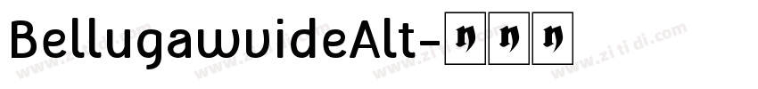 BellugawvideAlt字体转换
