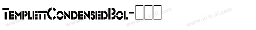 TemplettCondensedBol字体转换
