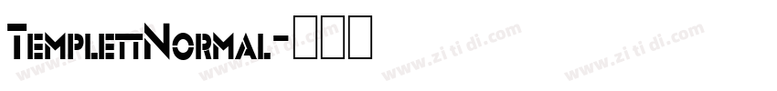 TemplettNormal字体转换