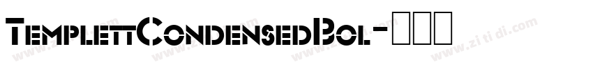 TemplettCondensedBol字体转换