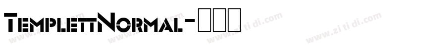 TemplettNormal字体转换