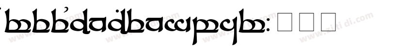 FreeMonoTengwar字体转换