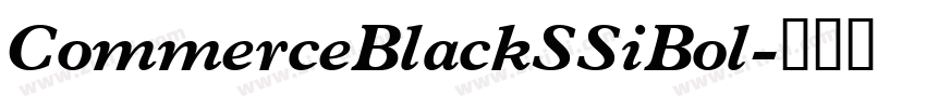 CommerceBlackSSiBol字体转换