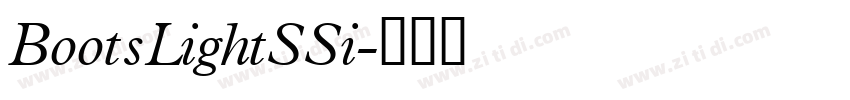 BootsLightSSi字体转换